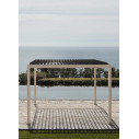 Pergola Ocean 3x4 natural-antracite Bizzotto ambientazione