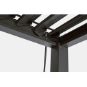 Pergola Ocean 3,6x6 antracite Bizzotto dettaglio