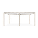 Pergola Ocean 3,6x6 rustic-bianco Bizzotto vista