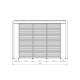 Pergola Ocean 3,6x7,2 bianco Bizzotto dimensioni con optional lame frangisole