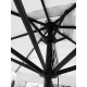 Petrarca Alluminio ombrellone a palo centrale 300x300 Ombrellificio Veneto dettaglio