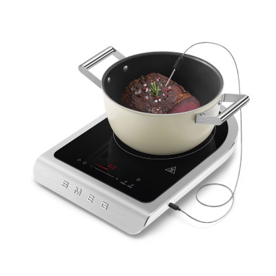 Piano cottura a induzione portatile Smeg PIC01WHMEU Bianco opaco