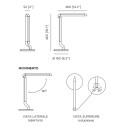 Picchio Lampada da tavolo Contardi dimensioni