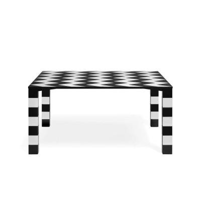 Memphis Milano Pierre B&W Tavolo