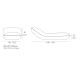 Pillow Lettino Vondom dimensioni