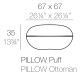 Pillow Pouf Vondom dimensioni