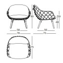 Piña Poltroncina bassa Magis dimensioni