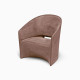 Pine Beach Moleskin poltrona Serralunga vista rose