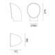 Artemide Piroscafo lampada da terra outdoor dimensioni