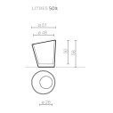 Pisa vaso Serralunga dimensioni