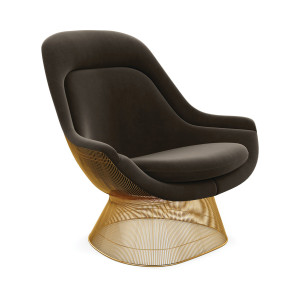 Knoll Platner Poltrona Easy Chair Oro 18K