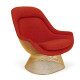 Knoll Platner Poltrona Easy Chair Oro 18K vista