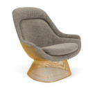 Knoll Platner Poltrona Easy Chair Oro 18K vista