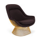 Knoll Platner Poltrona Easy Chair Oro 18K vista