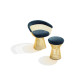 Knoll Platner Sgabello Oro 18 K vista