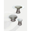Knoll Platner Tavolino nickel Ø 40 vista