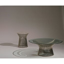 Knoll Platner Tavolino nickel Ø 40 vista