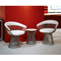Knoll Platner Tavolino nickel Ø 40 ambientazione