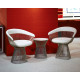 Knoll Platner Tavolino nickel Ø 40 ambientazione