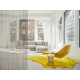 Knoll Platner Tavolino nickel Ø 40 ambientazione
