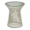 Knoll Platner Tavolino nickel Ø 40 vista