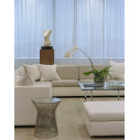 Knoll Platner Tavolino nickel Ø 40 ambientazione