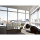 Knoll Platner Tavolino nickel Ø 91,5 ambientazione