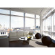 Knoll Platner Tavolino nickel cristallo Ø 107 ambientazione