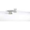 Knoll Platner Tavolino nickel cristallo Ø 107 ambientazione