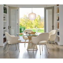 Knoll Platner Tavolo Oro 18K e Cristallo Ø 135 ambientazione