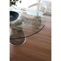 Knoll Platner Tavolo nickel vetro Ø 180 ambientazione