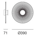 Pliè  284.04.ON lampada da parete Il Fanale dimensioni