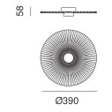 Pliè 284.06.ON lampada da soffitto Il Fanale dimensioni