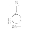Poise lampada da soffitto KDLN dimensioni