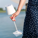 Poldina Tavolo Pro Bianco Zafferano ambientazione