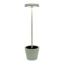 Poldina Reverse Solar L RF LED lampada da terra solare ricaricabile Salvia Zafferano vista