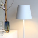 Poldina XXL Pro lampada da terra Bianco Zafferano ambientazione
