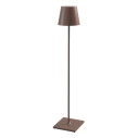 Poldina XXL Pro lampada da terra Corten Zafferano vista