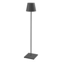 Poldina XXL Pro lampada da terra Grigio scuro Zafferano vista
