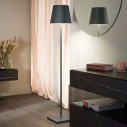 Poldina XXL Pro lampada da terra Grigio scuro Zafferano ambientazione