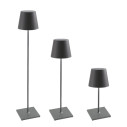Poldina XXL Pro lampada da terra Grigio scuro Zafferano vista
