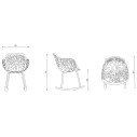 Poltroncina a dondolo Forest Fast dimensioni