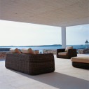 Unopiù Poltrona Agorà tropical brown ambientazione