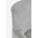 Poltrona Chenille grigio chiaro Bizzotto dettaglio