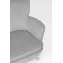 Poltrona Chenille grigio chiaro Bizzotto dettaglio