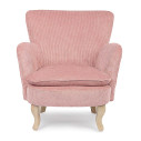 Poltrona Chenille rosa Bizzotto vista