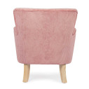 Poltrona Chenille rosa Bizzotto vista