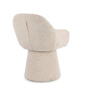 Poltrona Girevole Antara beige Bizzotto vista