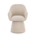Poltrona Girevole Antara beige Bizzotto vista