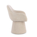 Poltrona Girevole Antara beige Bizzotto vista